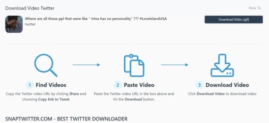 Download Video Twitter di Komputer