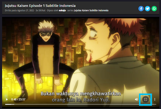 Nonton Jujutsu Kaisen Subtitle Indonesia di SOKUJA